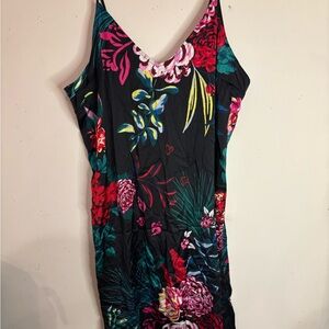 Floral Black Dress